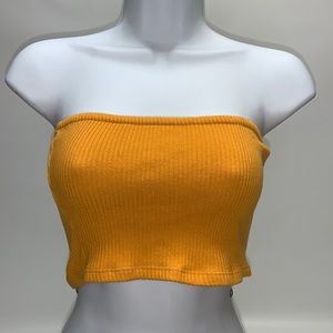 Crop top yello/gold